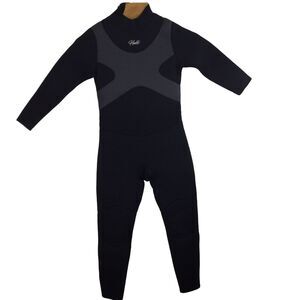 Hevto Kids CLT001 Wetsuit Full Body Black Gray Size 10